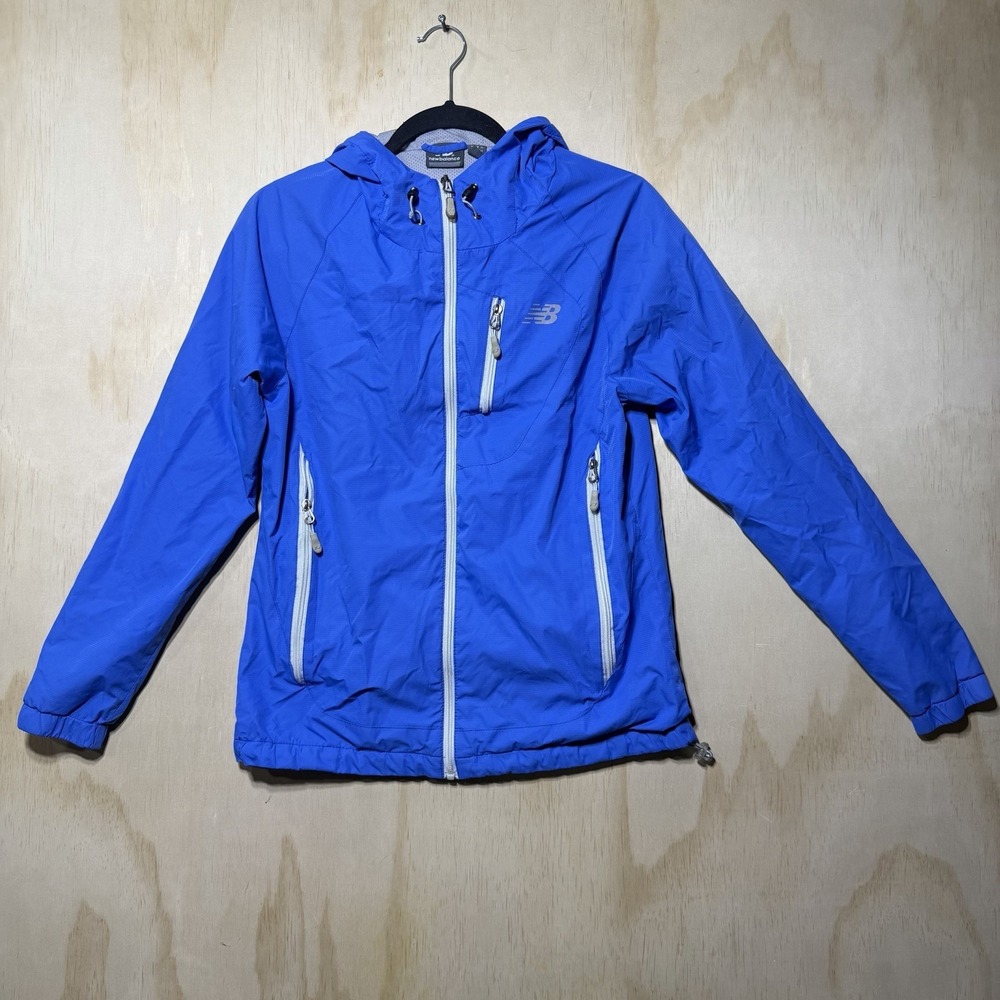 New Balance Royal Blue Hooded Windbreaker Jacket